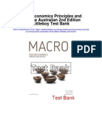 Macroeconomics Principles and Practice Australian 2nd Edition Littleboy Test Bank