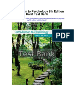 Introduction To Psychology 9th Edition Kalat Test Bank