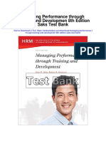 Managing Performance Through Training and Developmen 8th Edition Saks Test Bank