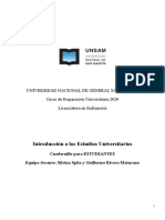 IEU - ENFERMERÍA - Cuadernillo para ESTUDIANTES - 2020 CON TEXTOS