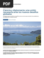 Ciencia y Diplomacia Una Union Necesaria Ante Los Nuevos Desafios Globales