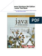 Java Software Solutions 9th Edition Lewis Test Bank