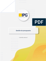 GestiónPresupuesto Semana7