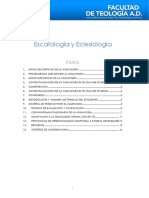 Escatologia Eclesiologia GDocentE COVID19