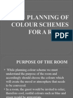 Planning of Colour Schemes For A Room