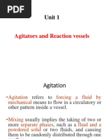 Agitators and Reaction Vessels