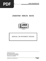 JKR Manual On Pavement Design