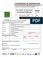 Demande de Licence Fibad