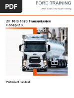 ZF CV Manuala 16S-1620 Participant Handout Manual Reparatie