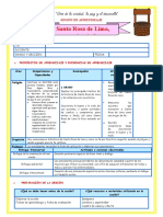 2º E8 Sesion D2 Religión Santa Rosa de Lima