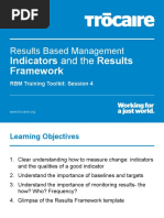 RBM Toolkit - Session 4 - Indicators & RF