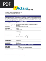 Actara 25 WG Ficha Tecnica 15 Abril 2022