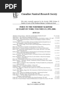 Index To The Northern Marinor Le Marin Du Nord Vol 1-10