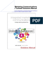 Integrated Marketing Communications 4th Edition Tuckwell Solutions Manual