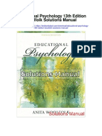 Educational Psychology 13th Edition Woolfolk Solutions Manual