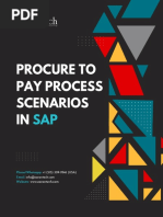 Procure To Pay Process Scenarios in SAP