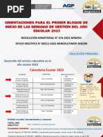 Orientaciones I Bloque de Gestion