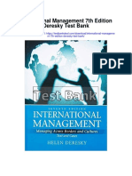 International Management 7th Edition Deresky Test Bank