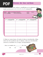 Ficha de Actividad Las Conjugaciones de Los Verbos Ver 2