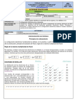 Ficha 1 Bgu - Química Configuración Electrónica