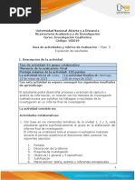 Guía de Actividades y Rubrica de Evaluación - Fase 5 - Exposición de Resultados