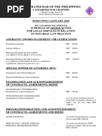 Schedule of Fees - Integrated Bar of The Philippines