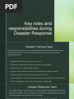 Key Roles and Responsibilities During Disaster Response