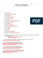 Ws Classification of Matter Key