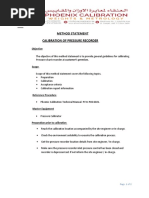 Method Statement Pressure Recorder