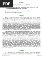 6 - ABS-CBN Broadcasting Corp. v. COMELEC, G.R. No. 133486, 28 January 2000.