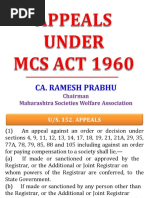 Appeals Under MCS Act 1960