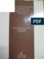 Descripciones Franciscanas de La Provincia de Santiago de Xalisco Siglo XVIII (Laura Rueda)