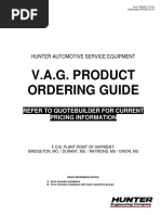 Hunter VAG Product Ordering Guide