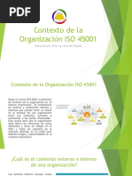 Contexto de La Organización ISO 45001