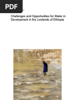 Challenges and Opportunities For Water in Development in The Lowlands of Ethiopia