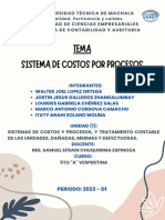 Sistema de Costos Por Procesos Final