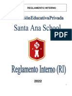 Santa Ana School Reglamento Interno 2022