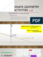 Grade 11 - Coordinate Geometry (Activites) Part B-1