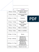 Horario Personal Comunicacion