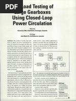 Full-Load Testing of Large Gearbox Using Close-Loop Criculation Power