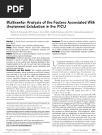 Robert K. Fitzgerald - Multicenter Analysis of The Factors Associated With Unplanned Extubation in The PICU