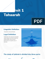 Unit 1 Fiqh Taharah