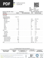 Test Name Results Unit Reference Ranges Last Available Results Final Report