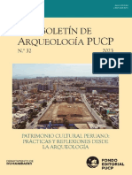 Boletin de Arqueologia PUCP #32 Patrimonio Cultural Peruano - Practicas y Reflexiones de La Arqueologia