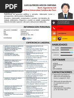 Luis Alfredo Arcos Chipana CV