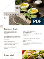 Alimentos Transgênicos - Slide