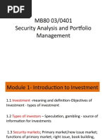 Sapm PPT 1 - Introduction To Investment