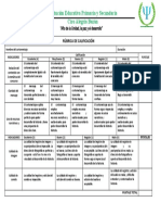 Rúbrica de Calificación