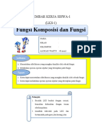 Fungsi Komposisi Dan Fungsi Invers: Lembar Kerja Siswa-1 (LKS-1)