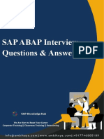 Sap Abap Interviews Question and Answer